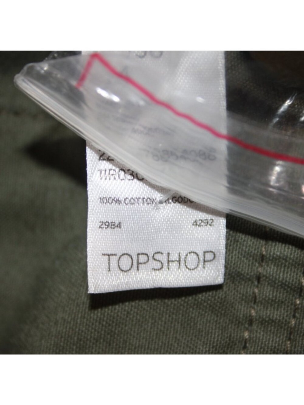 Top Ship Jacket Sz 4 Green Pockets Collared Denim 100% Cotton AS IS Jacket - Picture 10 of 13